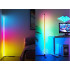 Kampinė pastatoma RGB LED grindų lempa su programėle, 150 cm