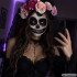 Laikina „Halloween“ tatuiruotė su pabaisos burna ir aštriais dantimis, 12 × 5 cm