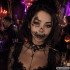 Laikina „Halloween“ tatuiruotė su pabaisos burna ir aštriais dantimis, 12 × 5 cm