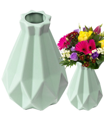 Nedūžtanti plastikinė vaza gėlėms, skandinaviško stiliaus, 20 cm