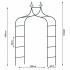 Metalinė sodo pergola – arka vijokliniams augalams, 265 cm