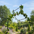 Metalinė sodo pergola – arka vijokliniams augalams, 265 cm