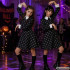 Vaikiška Wednesday Addams įkvėpta Helovino suknelė-kostiumas su kaukolių raštu, 115–125 cm