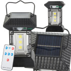 Saulės lempa su tamsos ir judesio jutikliais, 5 režimais, 60 COB LED ir nuotolinio valdymo pultu, CL-T60