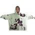Šiltas panda džemperis-pledas, 2 viename, su gobtuvu, oversize, XXL