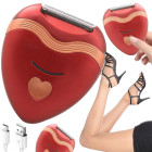 Moteriškas kūno epiliatorius bikini zonai, kojoms ir pažastims, įkraunamas per USB, 8 × 7 cm