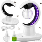 Oro drėkintuvas ir aromaterapinis difuzorius su LED naktine lempute bei vabzdžių atbaidymo funkcija, USB, 20 × 15,5 × 9,5 cm