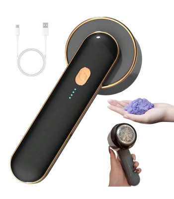 Didelis akumuliatorinis drabužių pūkų rinkiklis su USB-C įkrovimu, 19cm x 7cm