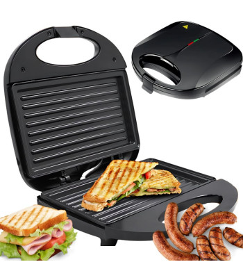 Sumuštinių keptuvė-grilis panini ir tortilijoms su nepridegančia danga, 750W