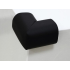 Putplasčio baldų kampų apsaugos, juodos, 4 vnt., 55 × 55 × 35 mm