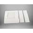 Baltas universalus drabužių ir apatinių drabužių organizatorius 26x20x6 cm