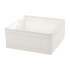 Tekstilinis organizatorius stalčiui, baltas, 28x28x13 cm