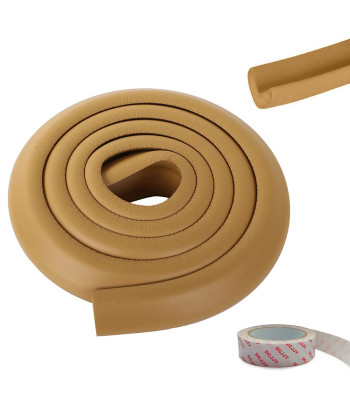 Putplasčio apsauginė juosta baldų kraštams ir kampams, ruda, 200 cm