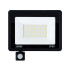 LED lauko prožektorius su judesio ir sutemų jutikliais, 100W, 6000K, IP66, 18,5 × 24 × 3,5 cm
