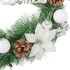 Kalėdinis dekoratyvinis vainikas su kankorėžiais ir užrašu Merry Christmas, 40 cm