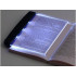 Nešiojama LED skaitymo lemputė – knygos puslapio apšvietimo skydelis, juoda, 17,5 × 14,5 cm