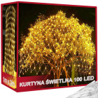 LED šviečianti tinklinė užuolaida, 100 LED, šiltai balta, skirta laukui, 1 × 2 m