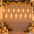 Kalėdinė LED šviesos užuolaida su skaidriais rutuliais, 138 LED, 460 cm