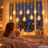 Kalėdinė LED šviesos užuolaida su skaidriais rutuliais, 138 LED, 460 cm