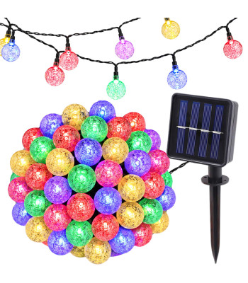 Lauko saulės LED girlianda, įvairiaspalvė, 40 LED, 7 m