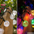 Lauko saulės LED girlianda, įvairiaspalvė, 40 LED, 7 m