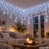 Kalėdinė LED šviesų užuolaida-varvekliai, šaltai balta, 500 LED, 20 m