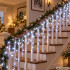 Kalėdinė LED šviesų užuolaida-varvekliai, šaltai balta, 500 LED, 20 m
