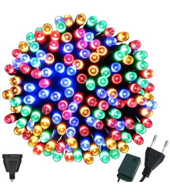 Kalėdinės LED girliandos eglutei, įvairiaspalvės, jungiamos, 200 LED