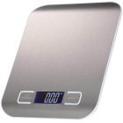 Elektroninės virtuvinės svarstyklės su LCD ekranu, plieno paviršiumi, 5 kg / 1 g