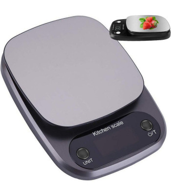 Elektroninės virtuvinės svarstyklės su LCD ekranu, 3 kg, 0.1 g