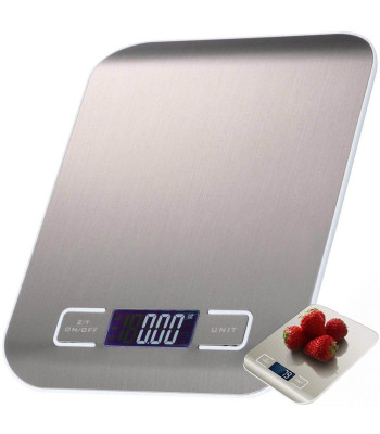 Elektroninės virtuvinės svarstyklės su LCD ekranu, 5 kg / 1 g