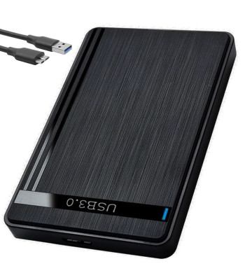 Išorinis HDD / SSD dėklas su USB 3.0 ir SATA jungtimi, 2,5″