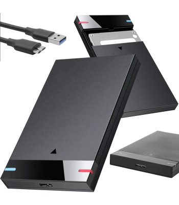 Išorinis HDD ir SSD disko dėklas su USB 3.0 SATA adapteriu, 2,5″