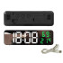 Skaitmeninis LED laikrodis su žadintuvu, termometru ir veidrodiniu ekranu, 23cm x 7cm x 3,5cm
