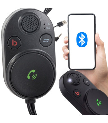 Automobilinis Bluetooth garso siųstuvas su USB ir AUX kabeliu, žemųjų dažnių stiprinimu, BT5.3