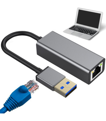 USB-A į Ethernet adapteris, RJ45 LAN tinklo plokštė, 06345, 100 Mb/s