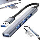 USB šakotuvas, 4 prievadai, USB 3.0 ir USB 2.0, 5 Gb/s, 16mm x 85mm x 8,5mm