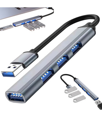USB šakotuvas, 4 prievadai, USB 3.0 ir USB 2.0, 5 Gb/s, 16mm x 85mm x 8,5mm