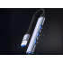 USB šakotuvas, 4 prievadai, USB 3.0 ir USB 2.0, 5 Gb/s, 16mm x 85mm x 8,5mm