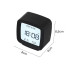 Skaitmeninis žadintuvas su data, temperatūros ir oro drėgmės matavimu, juodas, 8cm x 4cm x 8,5cm