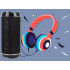 Nešiojamasis „Bluetooth“ boombox garsiakalbis su USB, FM radiju ir AUX jungtimi, 18cm x 8cm x 8cm