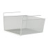 Pakabinamas metalinis krepšelis-organizatorius po lentyna, baltas – 31 × 25,5 × 14 cm