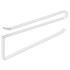 Baltas metalinis popierinių rankšluosčių laikiklis po lentyna, loft stiliaus, 25,5 cm
