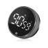 Skaitmeninis magnetinis virtuvės laikmatis ir chronometras, juodas, 8 × 2,5 cm