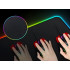 RGB žaidimų pelės ir klaviatūros kilimėlis su apšvietimu, USB, XL, 80x30 cm