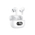 Belaidės į ausis įstatomos Bluetooth ausinės su mikrofonu ir LED įkrovimo dėklu F05