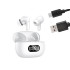 Belaidės į ausis įstatomos Bluetooth ausinės su mikrofonu ir LED įkrovimo dėklu F05