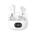Belaidės į ausis įstatomos Bluetooth ausinės su mikrofonu ir LED įkrovimo dėklu F05