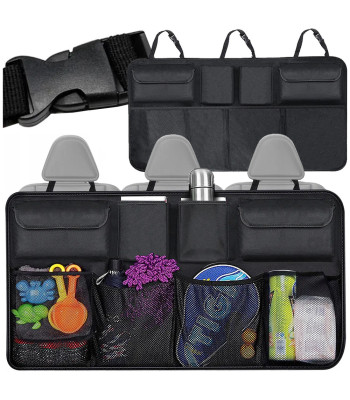 Automobilio sėdynės atlošo organizatorius su kišenėmis, 88 × 45 cm