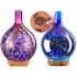 Oro drėkintuvas ir aromaterapinis kvapų difuzorius su naktine lempa, 3D RGB, 120 ml, 24 cm